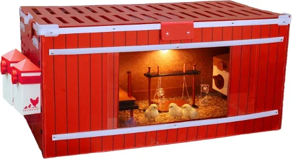 Product photo — RentACoop Big Red Barn Brooder Set